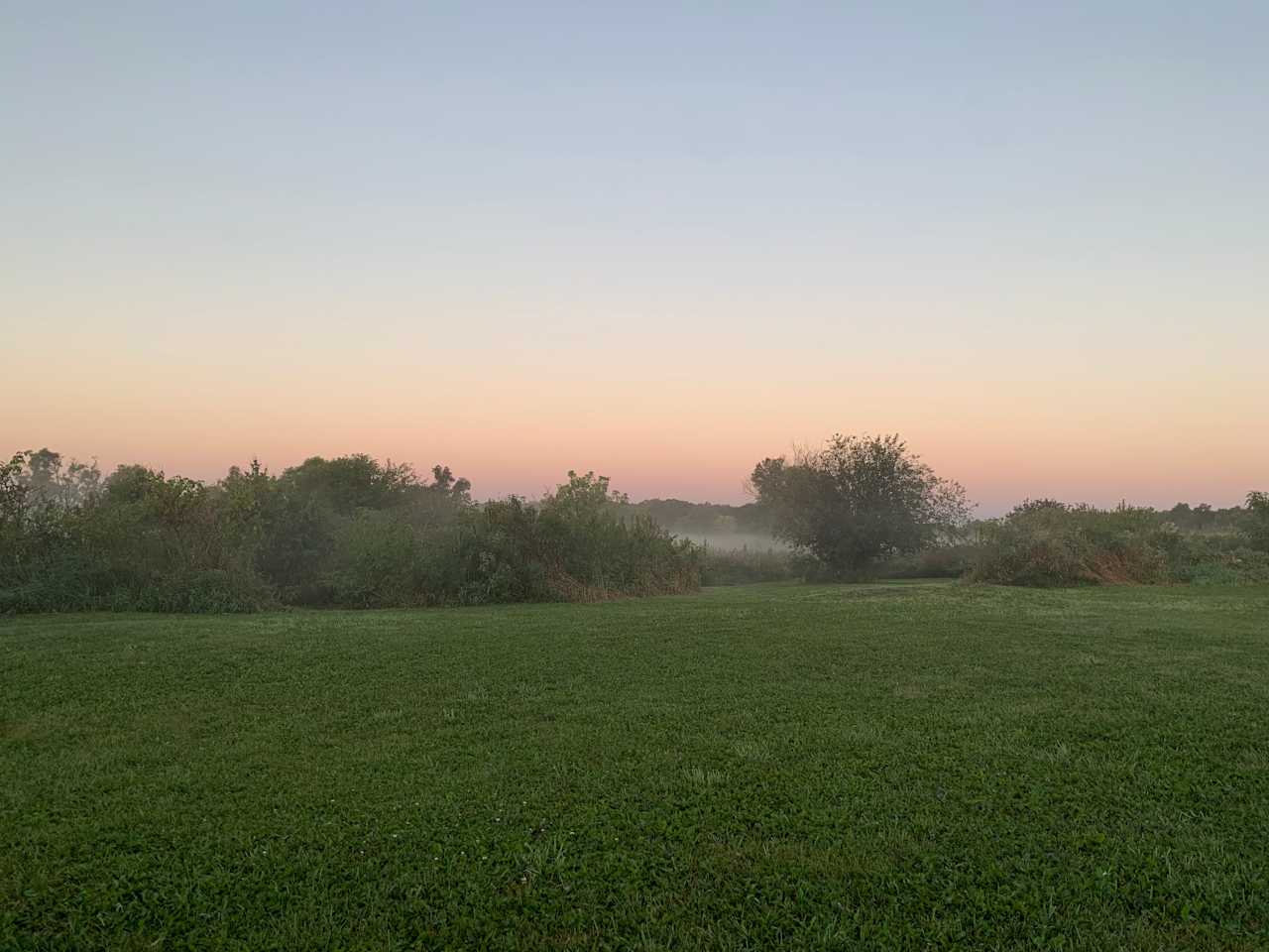 Sunrise at the campsite