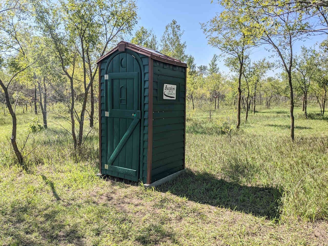 My son rated the porta-potty six stars (his highest ever). I loved that it was close to camp but still set off a bit so it didn't interfere with the campsite.