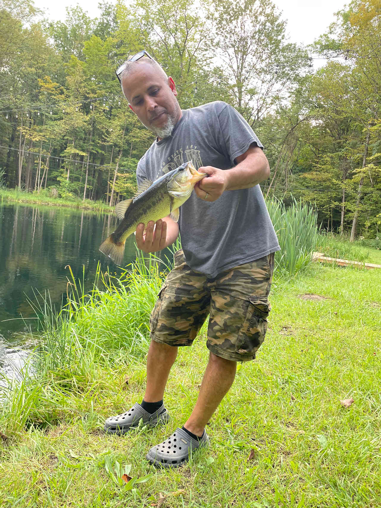 A beautiful large mouth bass! 