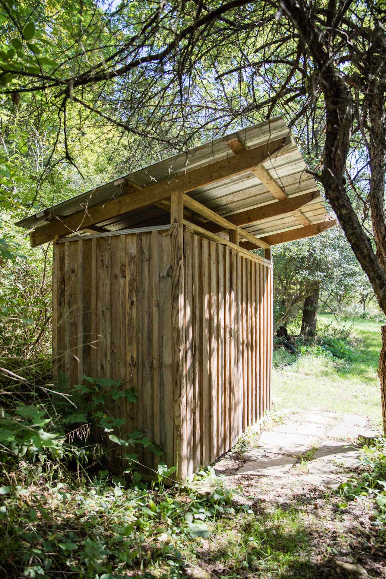 The outdoor shower