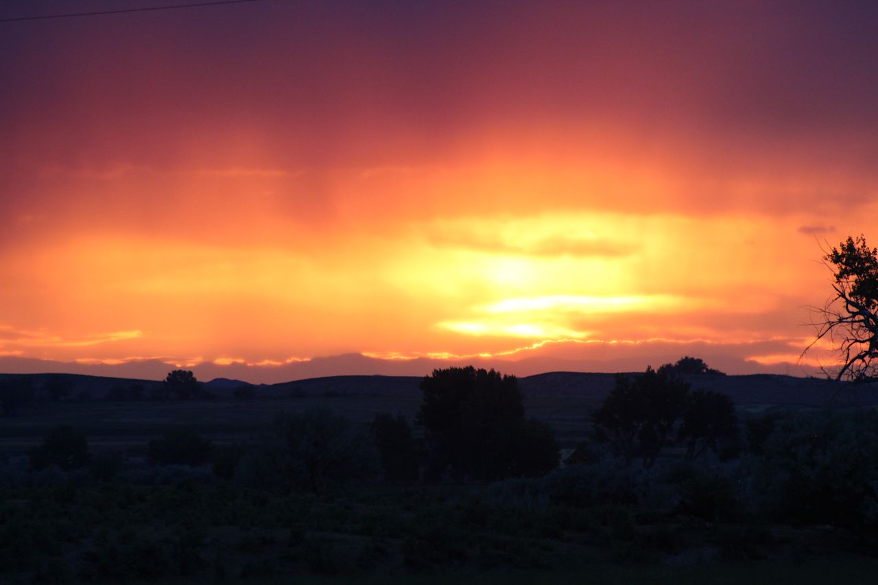 One of the many great sunsets you can catch on the right night, followed by amazing star views. 