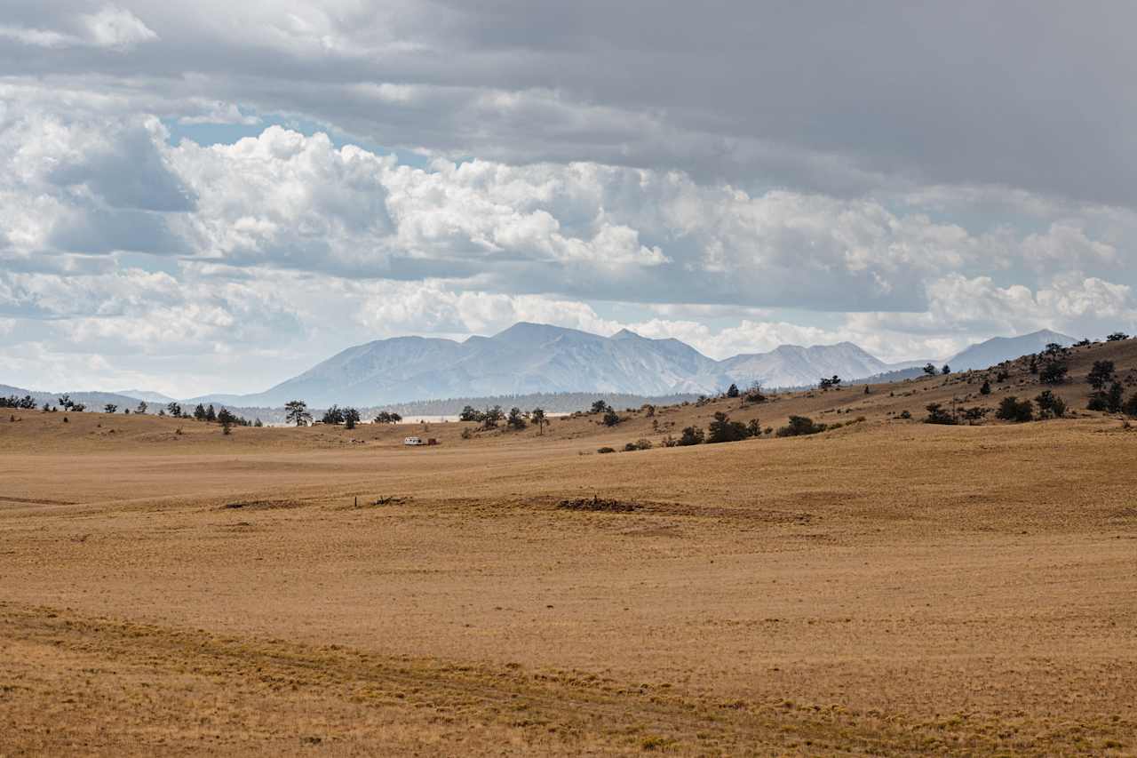 The scenery is breathtaking. You can see the road in the foreground.