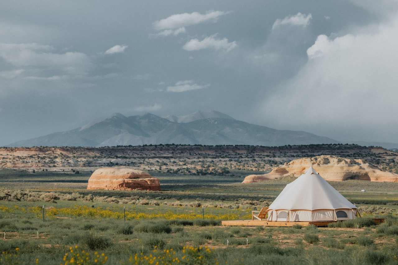 View with Mesa Tent.