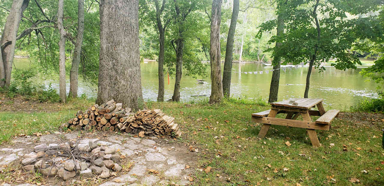 River camp site