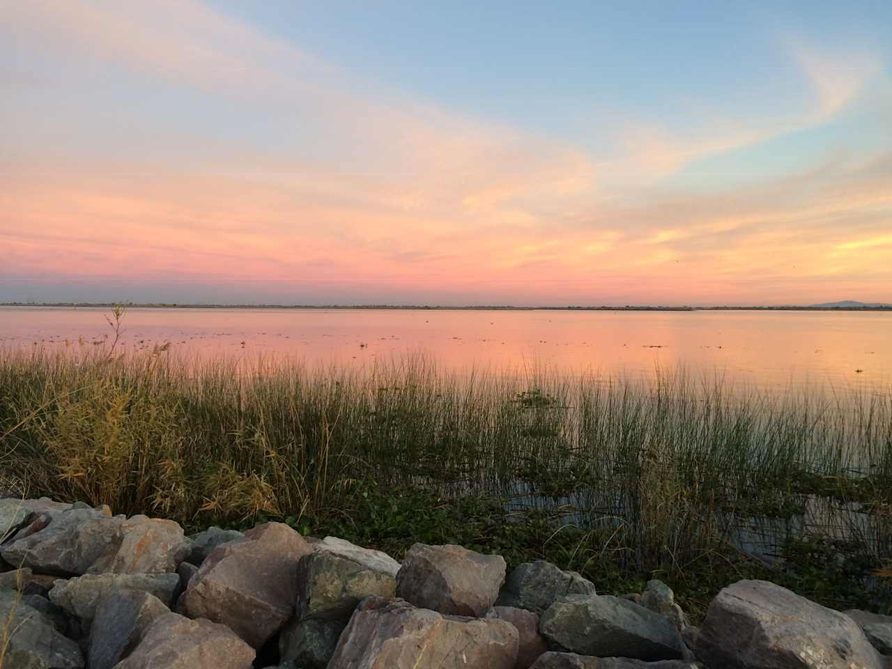 East Levee sunset.