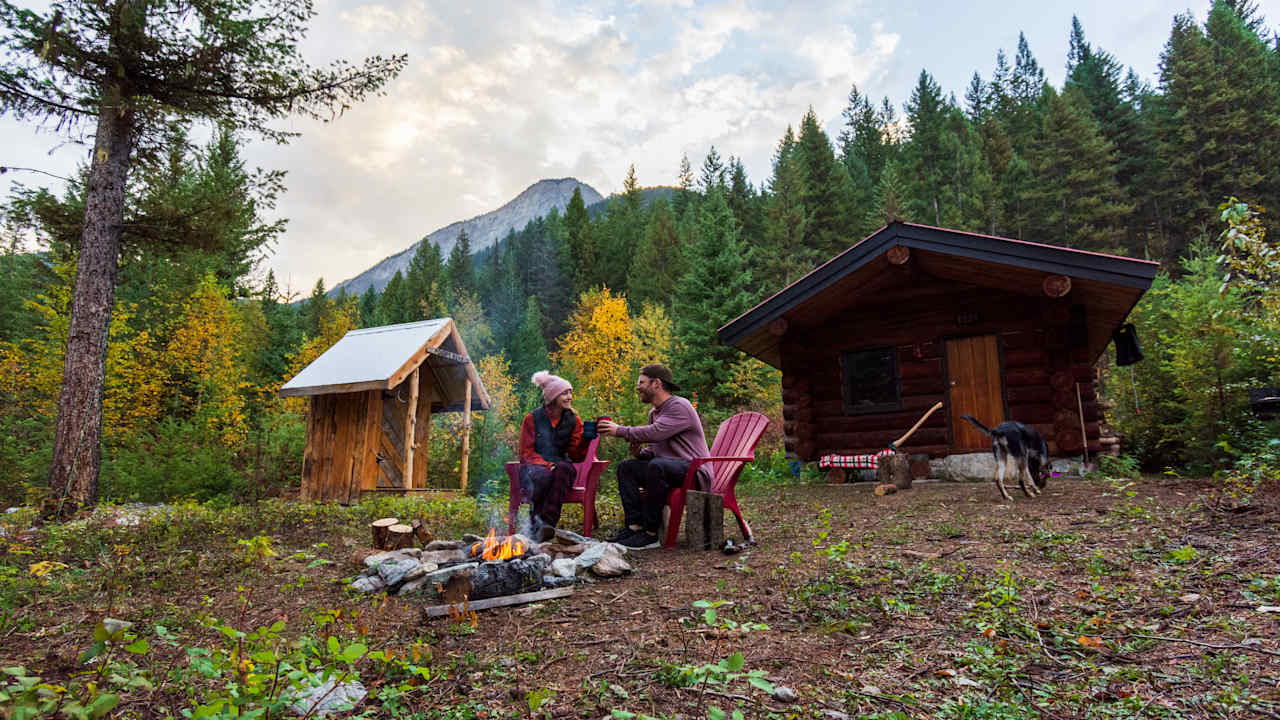 Coffee by the fire, nothing but peace here.