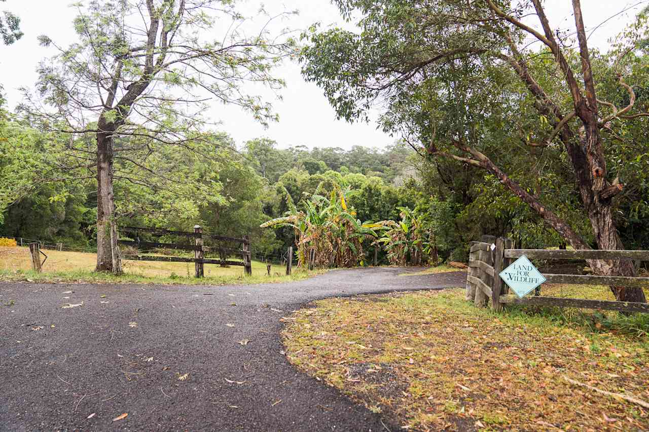 The entrance to the property