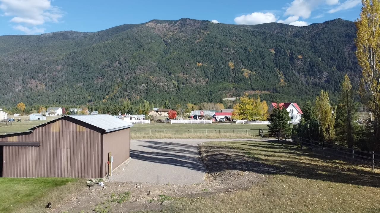 Looking east at Columbia Mountain 