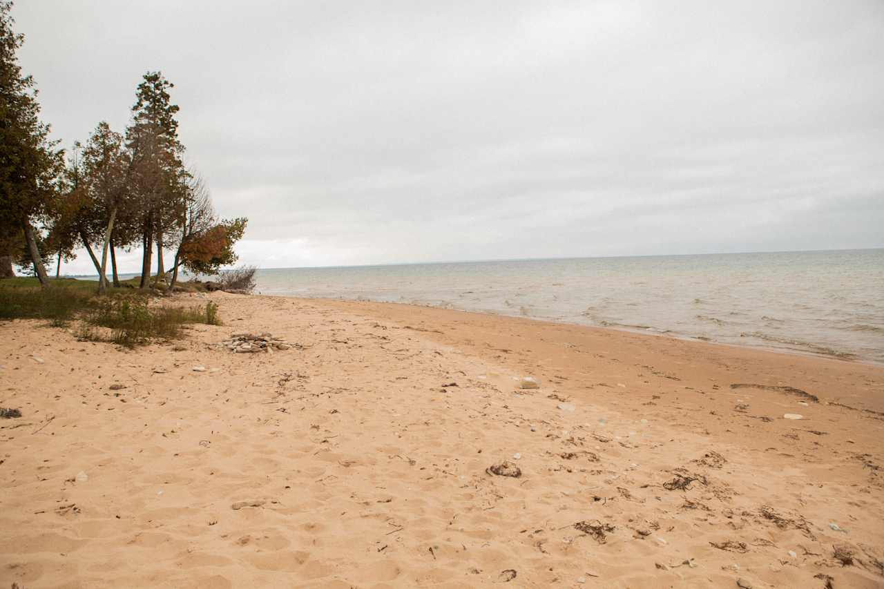 View toward the North on the beach