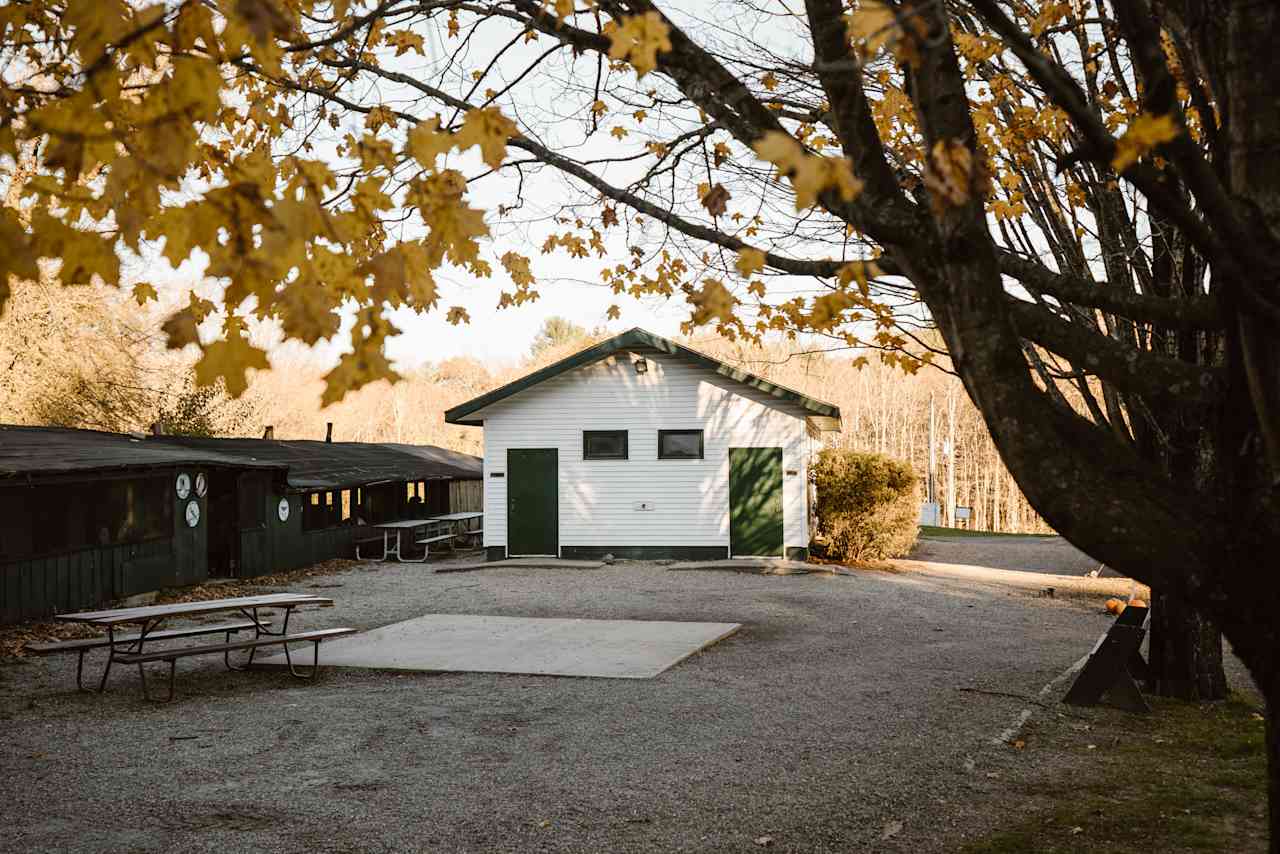 Bath house at Holiday Hill.