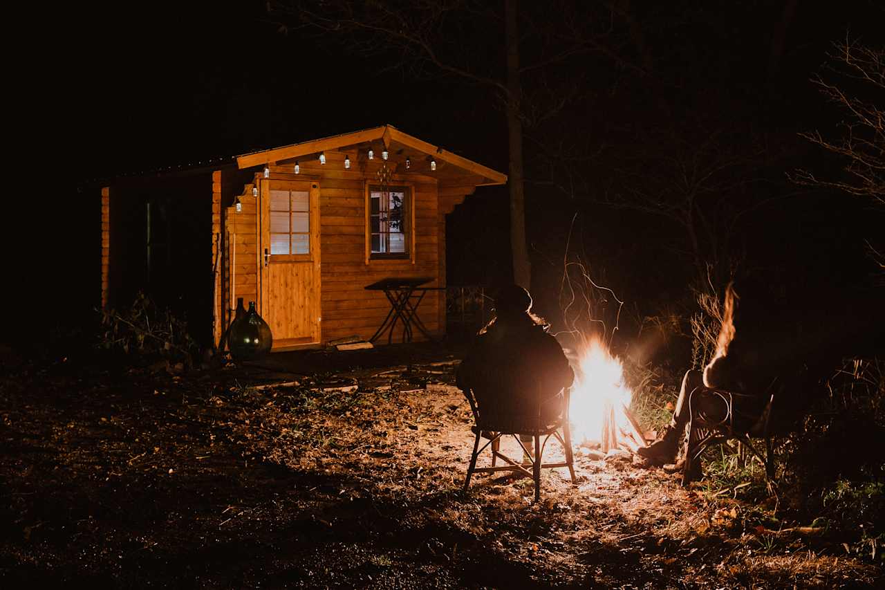 A generous pile of firewood is provided to keep you toasty and cozy in the evenings before turning in for the night.