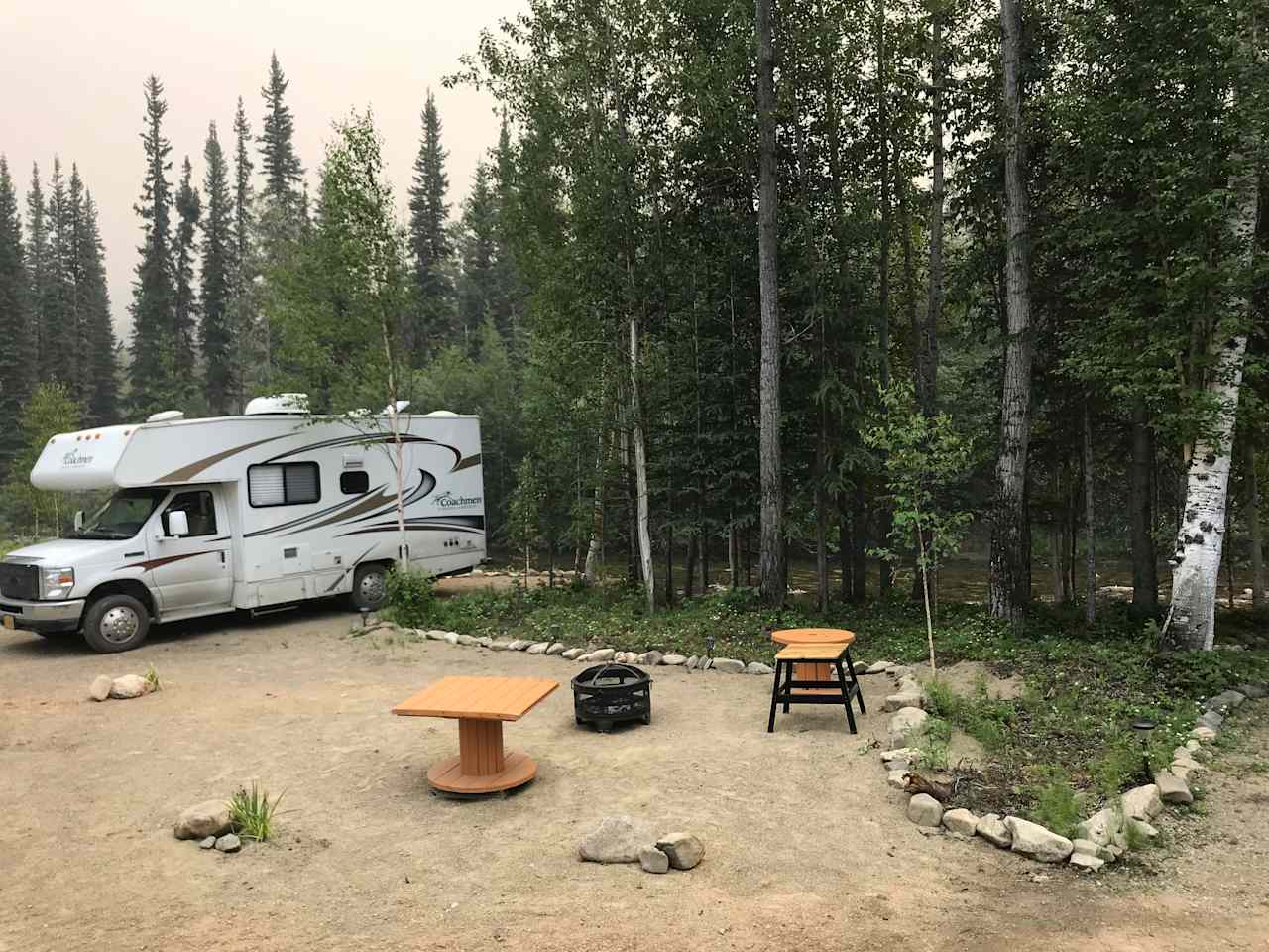 RV site right off river