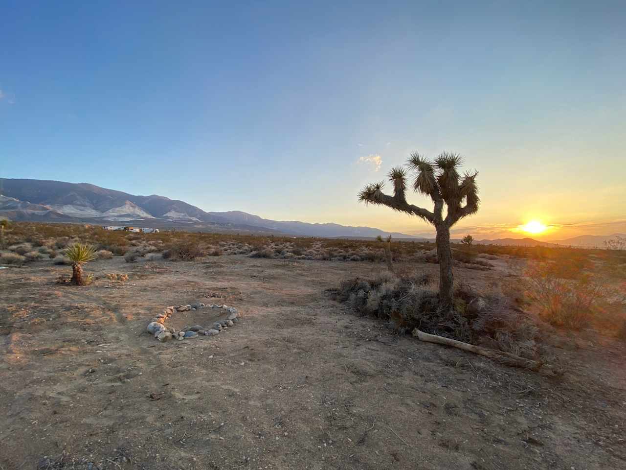 camp site at sunset 7/21