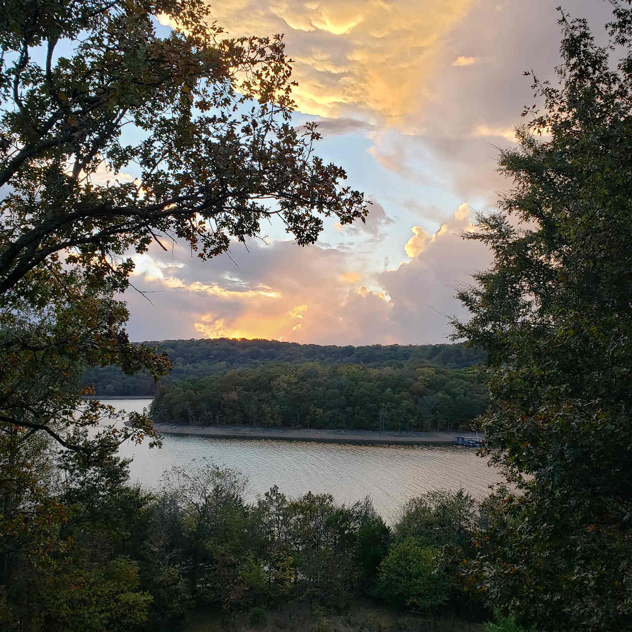 Overlooking the lake