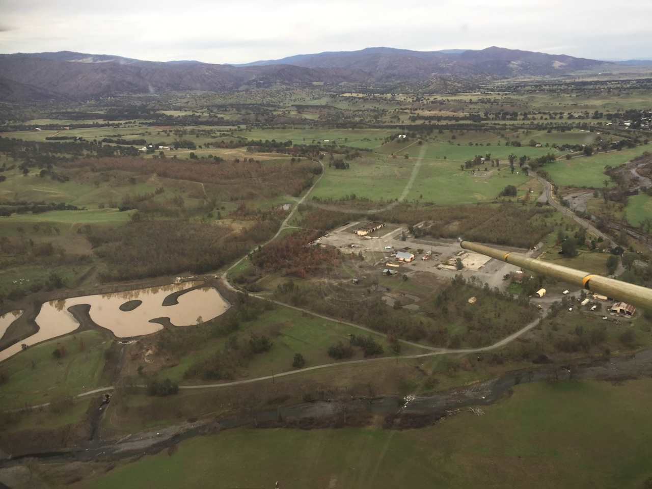 Aerial view, November 2021. Spent the past two “dry” year digging out and restructuring the pond. Fish stocking coming in spring of 2022!