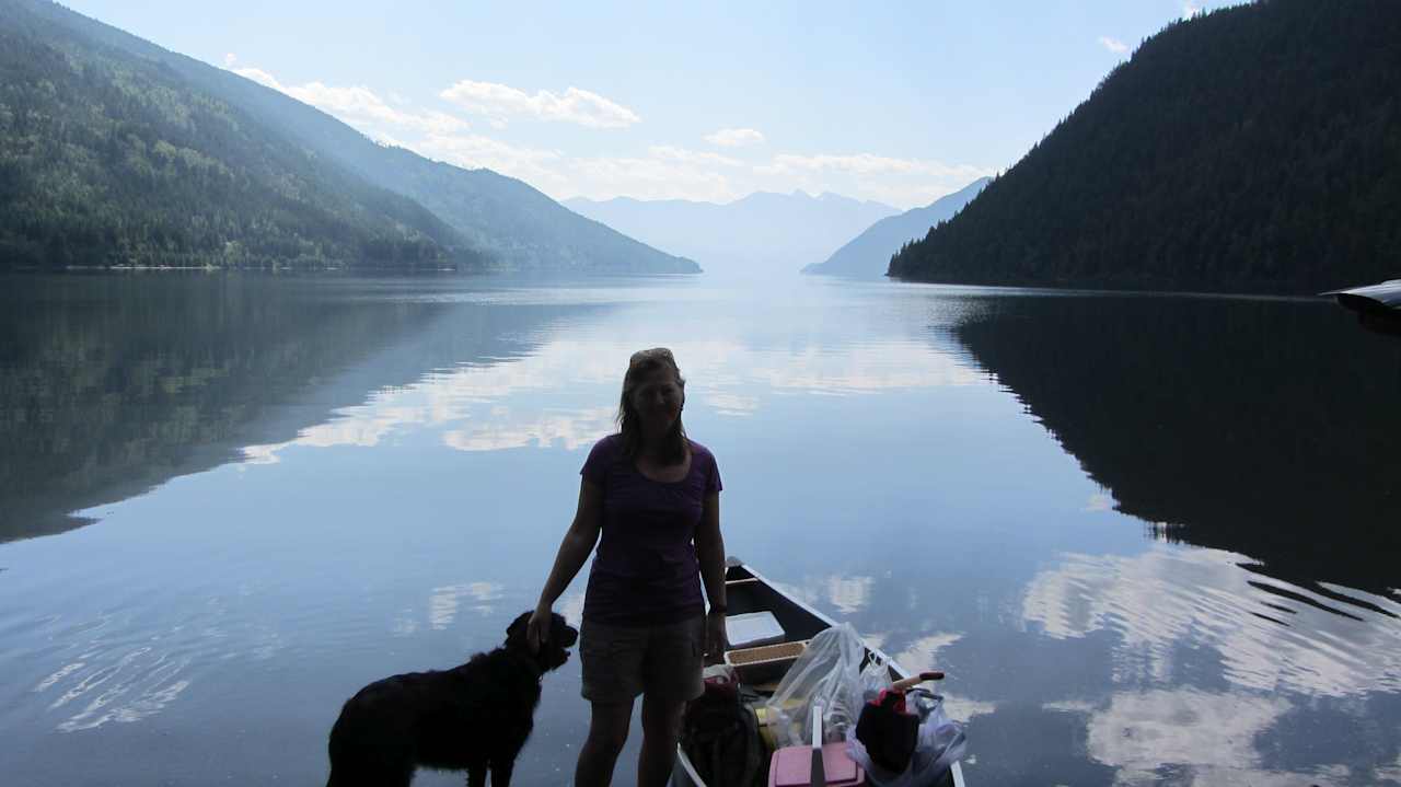 Going canoeing on Slocan Lake