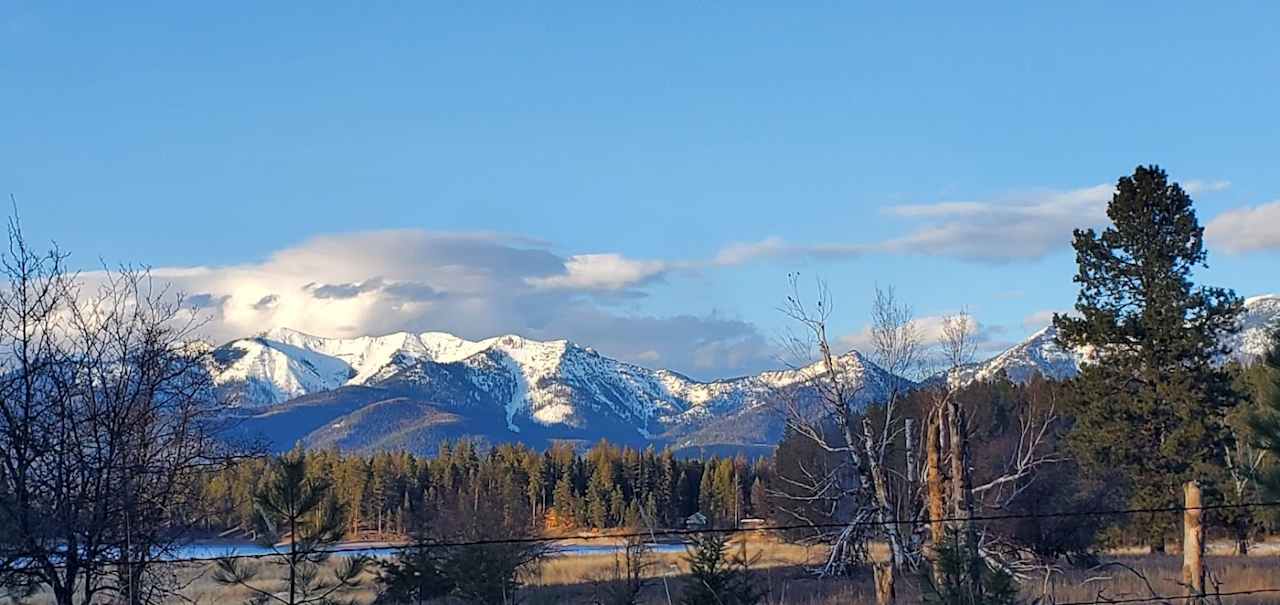 A view of the Swan Mountains from property