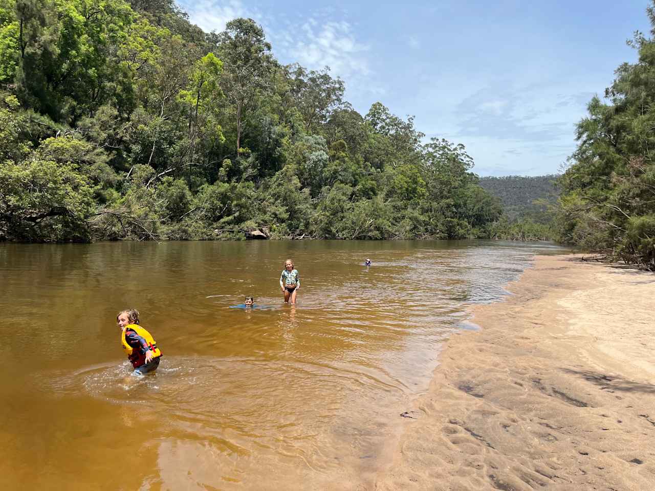 Swimming in the Colo river 