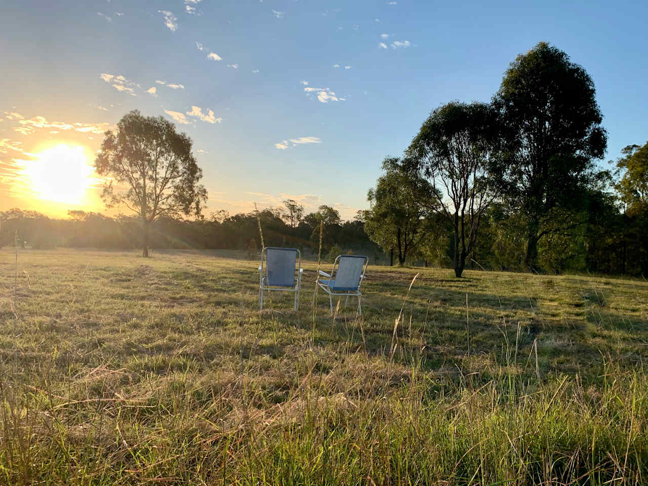 Unfold those camp chairs