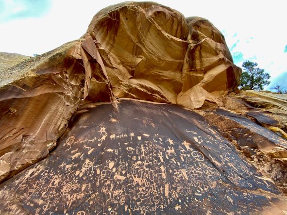 Newspaper Rock. 15 mins from Glamping Canyonlands