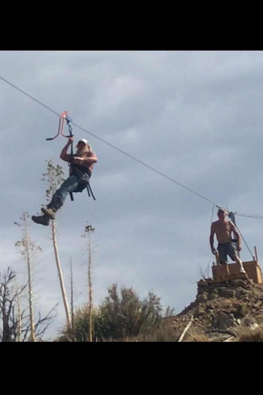 Ziplining at the property 