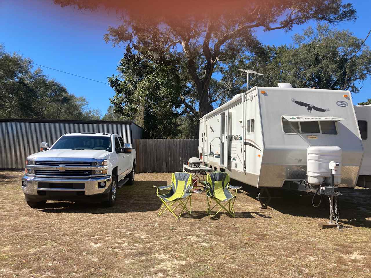 Our campsite at Sunny Days! Wonderful friendly hosts, and the location was perfect. Can’t wait to come back!