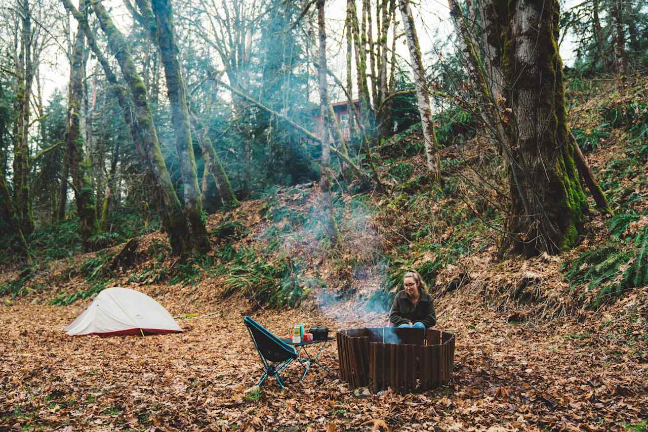 Lunch time in the lower field. 