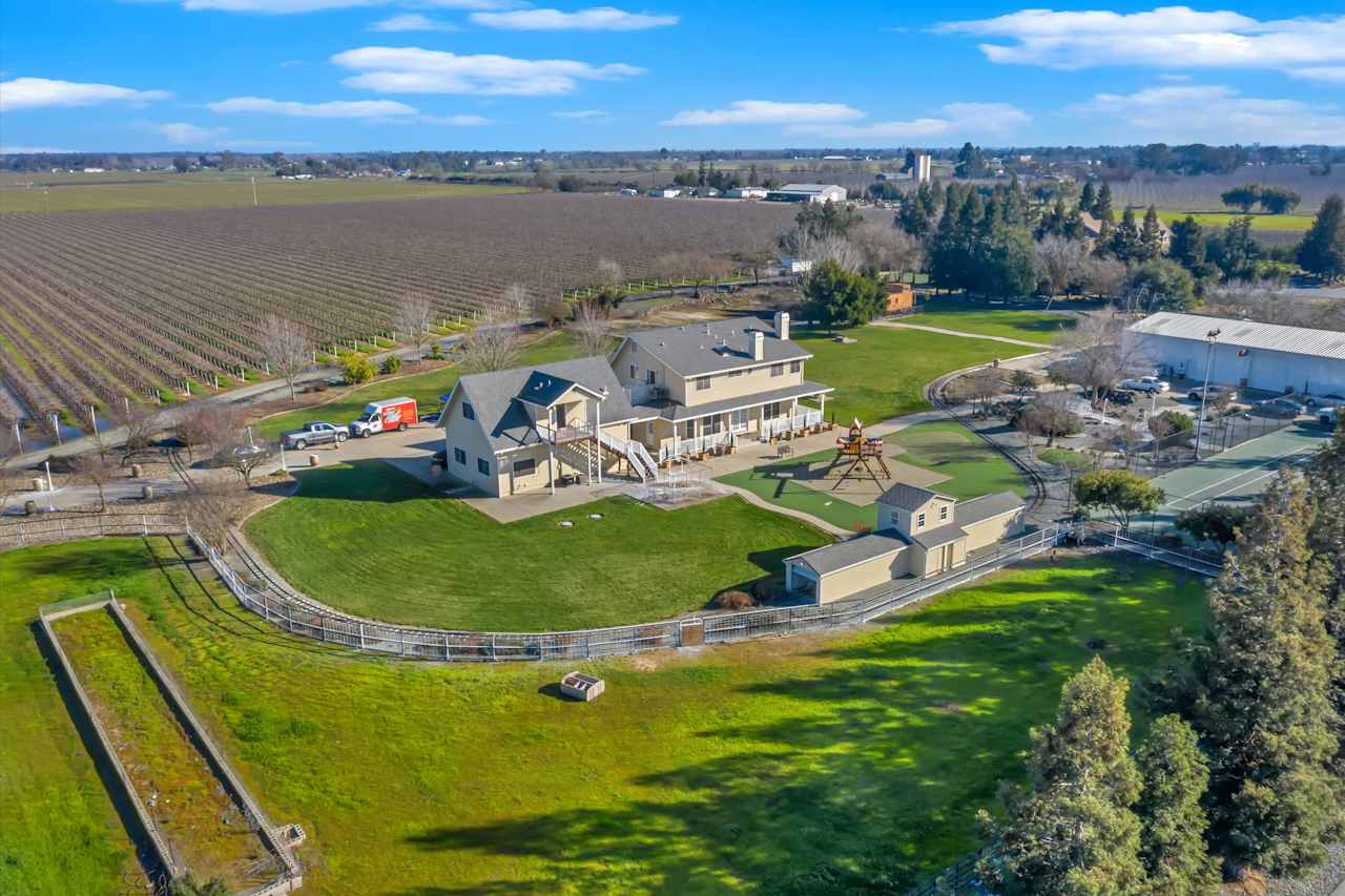Aerial view of the estate