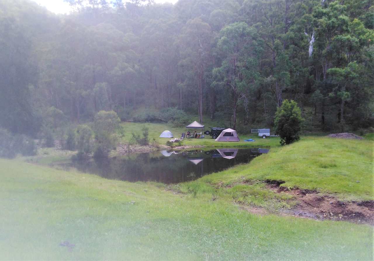 After years of drought our dam is now full and overflowing