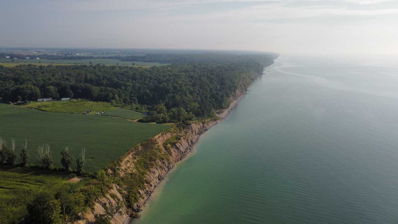 Lake Erie Private Beach Camping