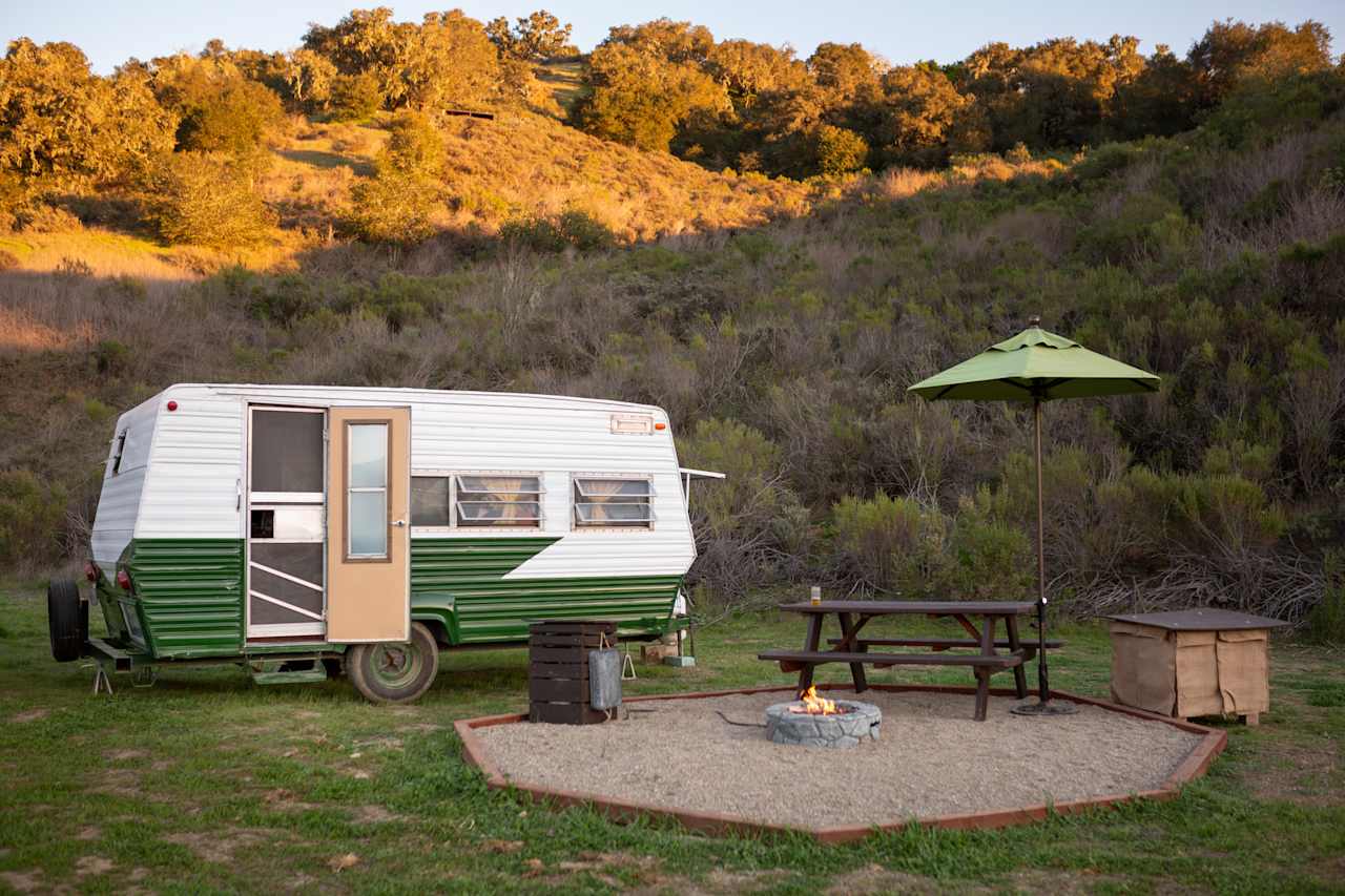 We loved having our own table and fire pit to enjoy at our campsite.