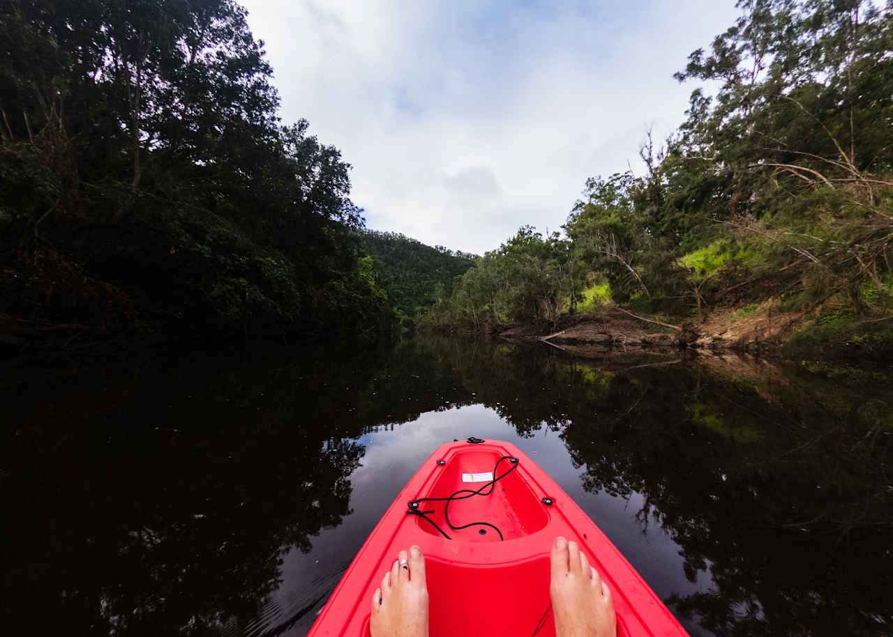 free use of the kayaks