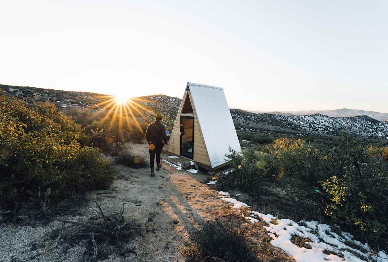 Sunrise at the A-Frame