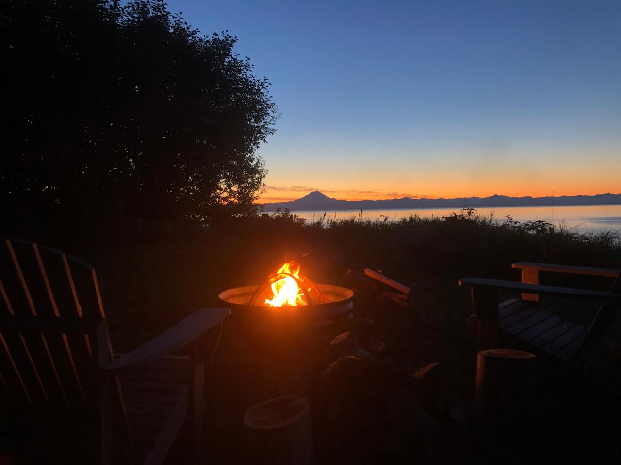 Enjoy evenings around the bluff fire pit.