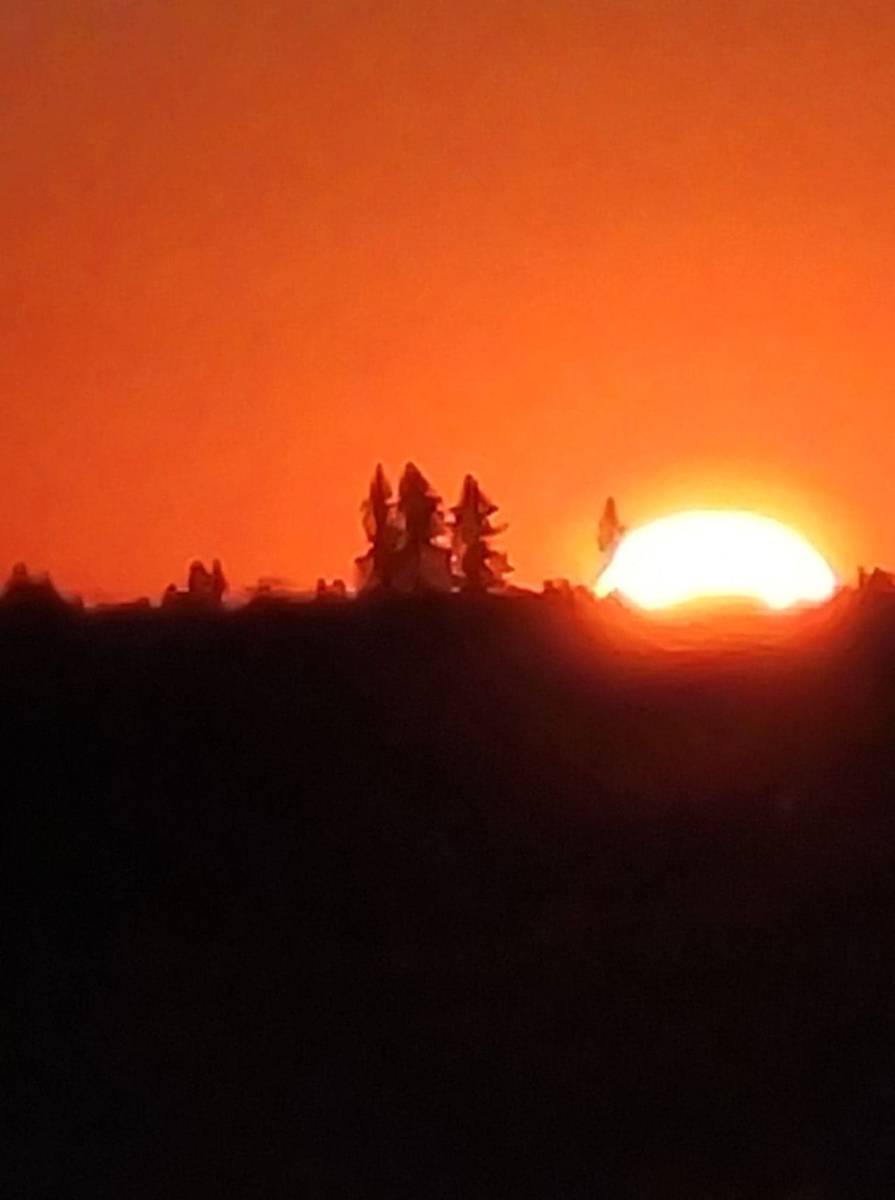 sunset from view of campsite