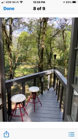 Tree house back porch