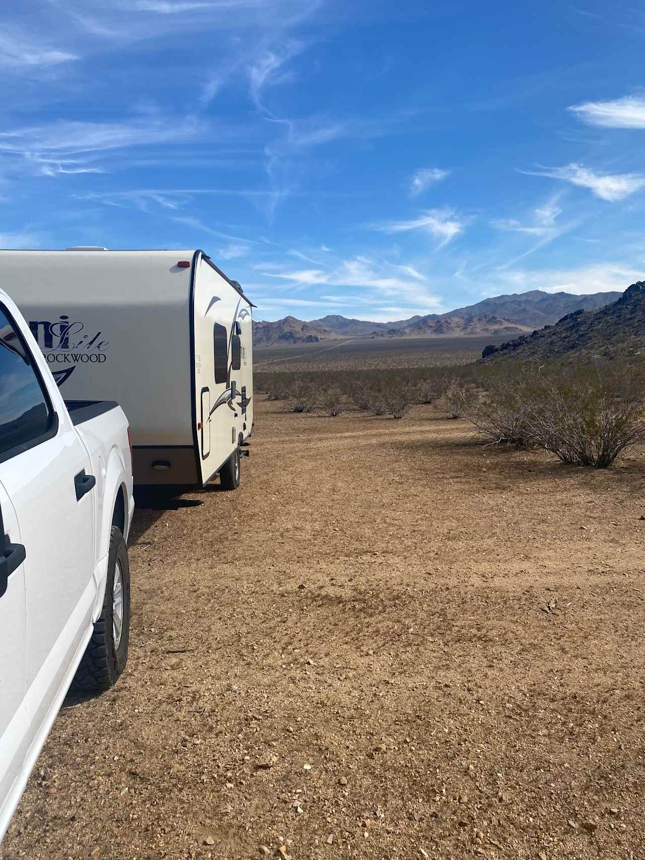 Mojave Moonlight Camping