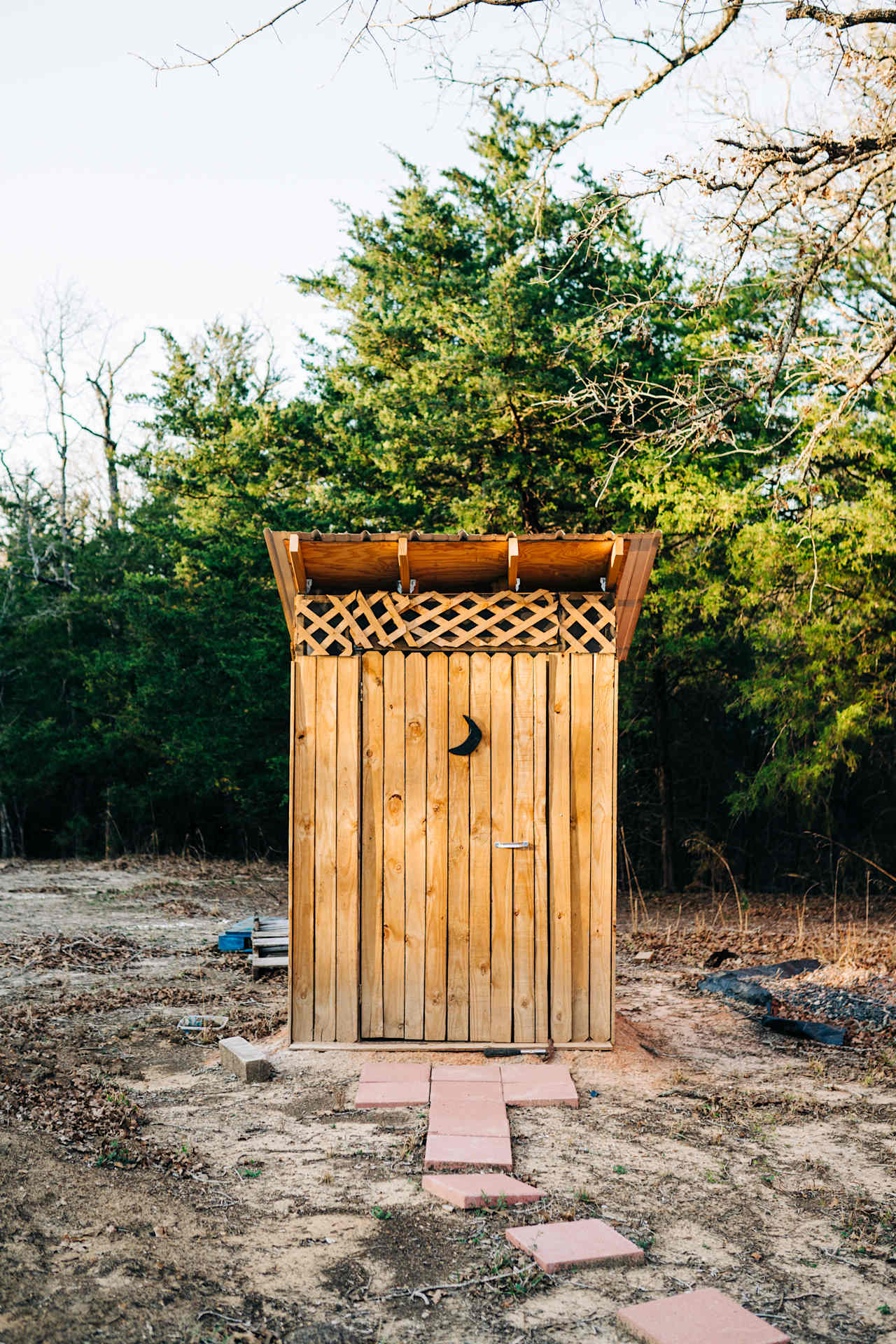 Cute little outhouse. Bring TP!