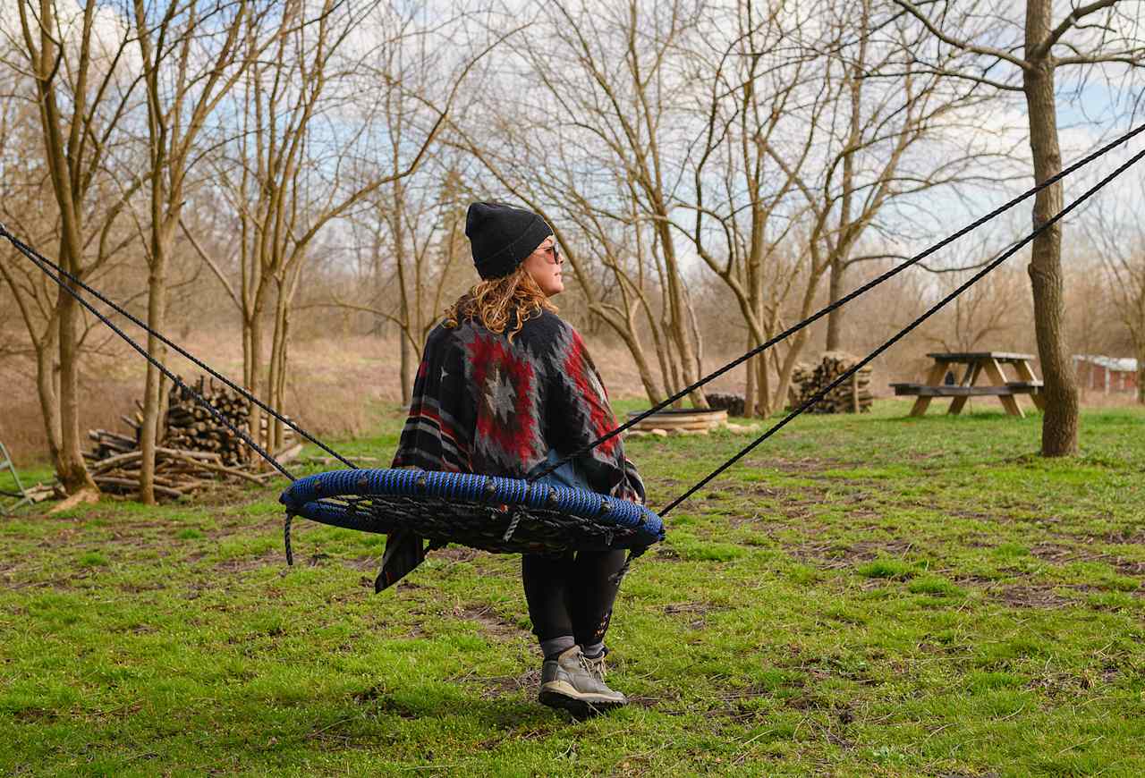 Relax and take in the beauty on one of these tree swings.