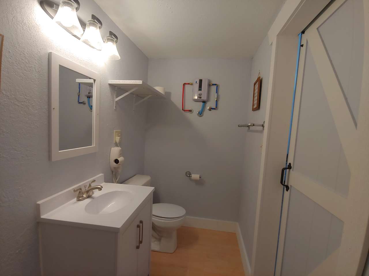 Sink and toilet