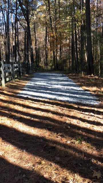 New gravel added to back of driveway Fall ‘21