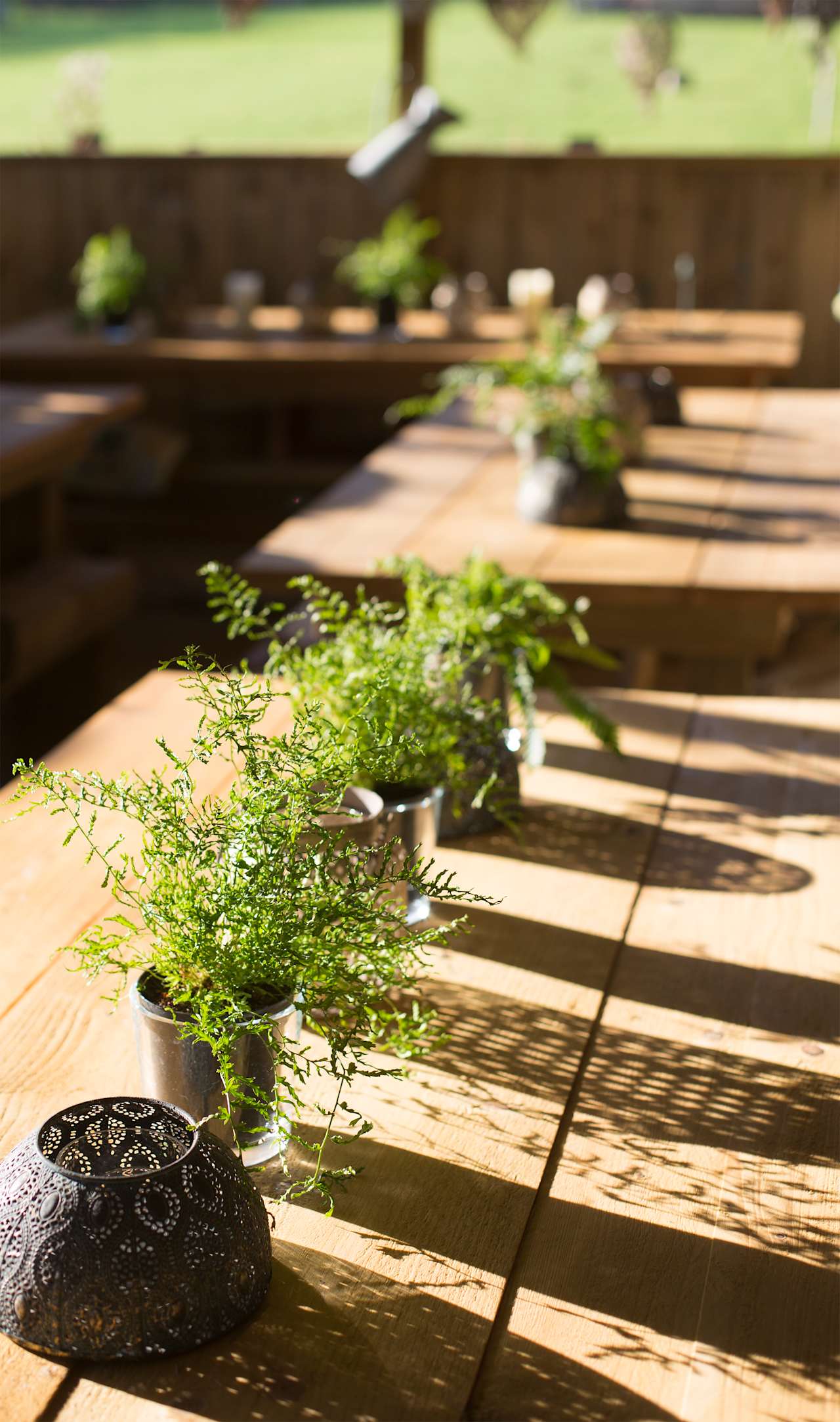 Our coffee hut dining space