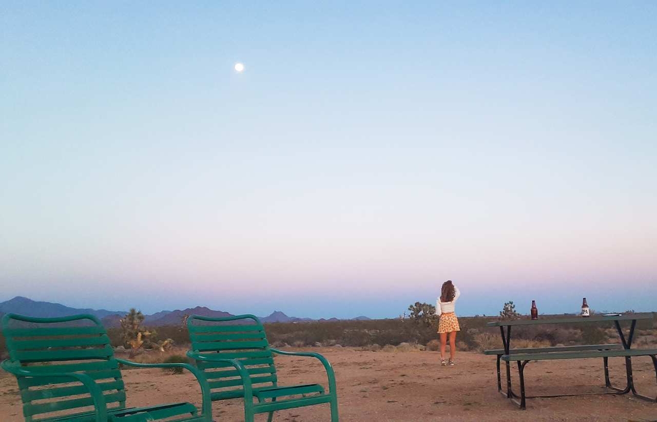 a full moon on a beautiful evening