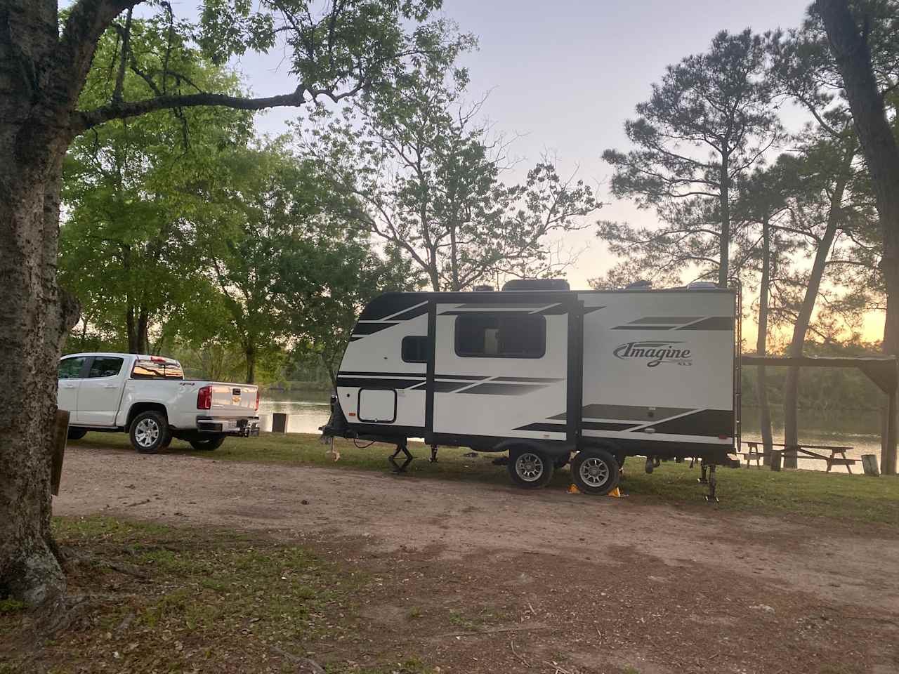 Plenty of room for our 22 ft travel trailer