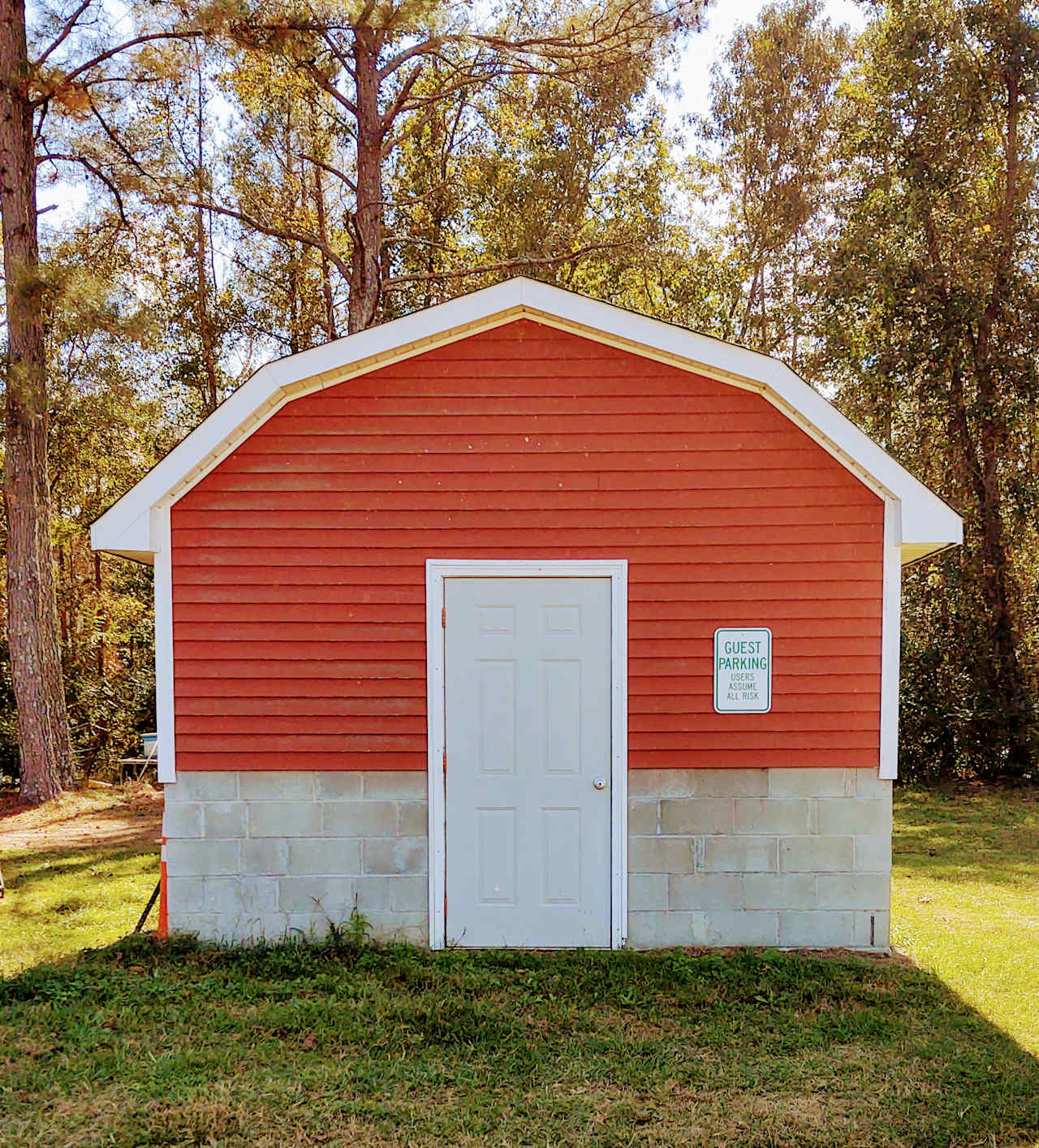 Well house parking area