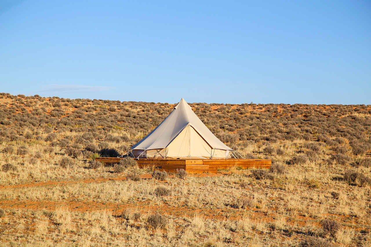 One of the tents 