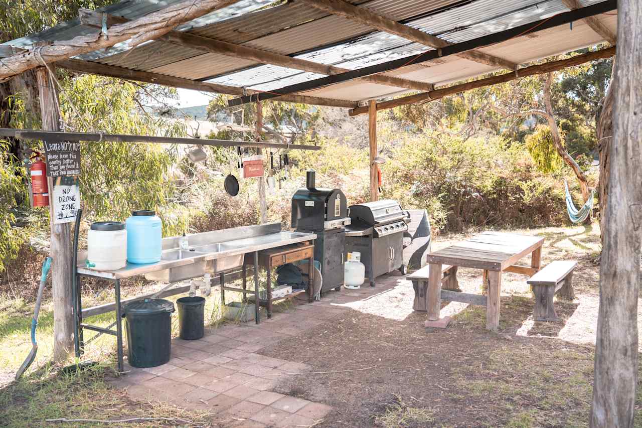 Camp kitchen available for everyone to use