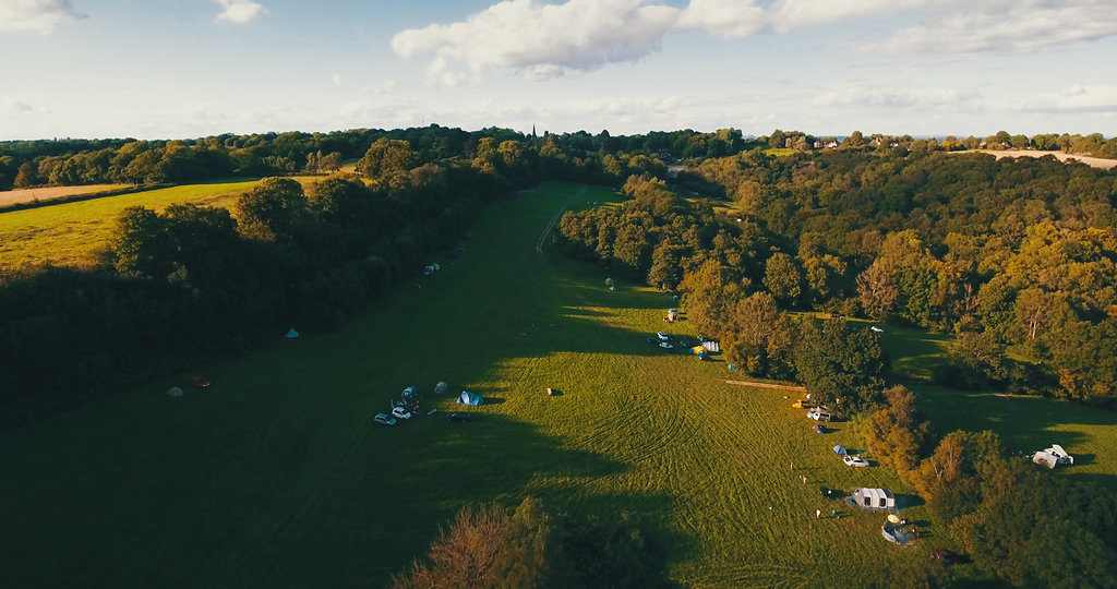 The Campsite from above