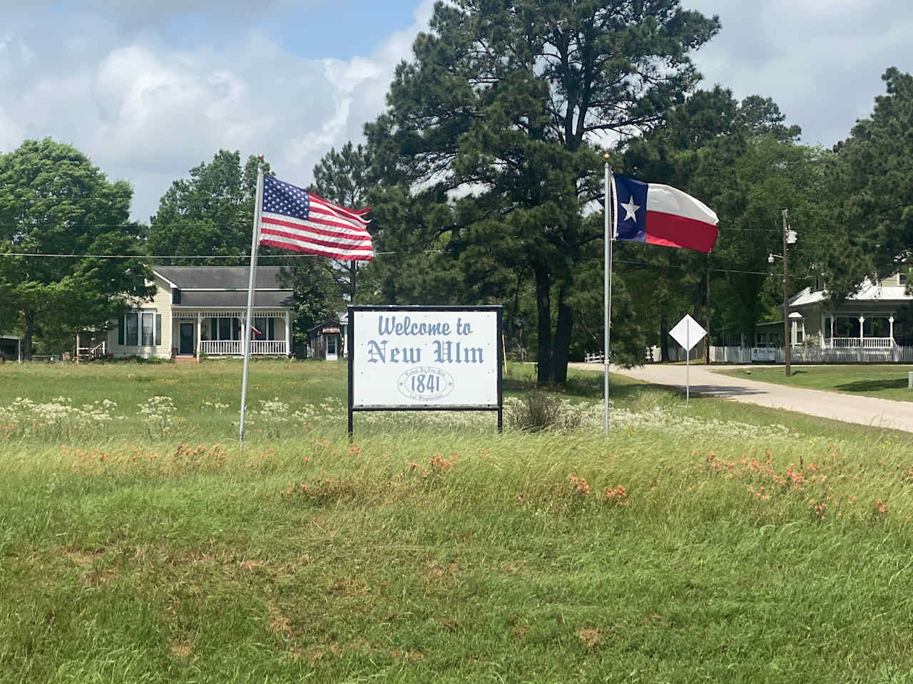 Visit our tiny Texas town, 3 restaurants, post office, live music, hardware store, horses and cattle, bluebonnets in season