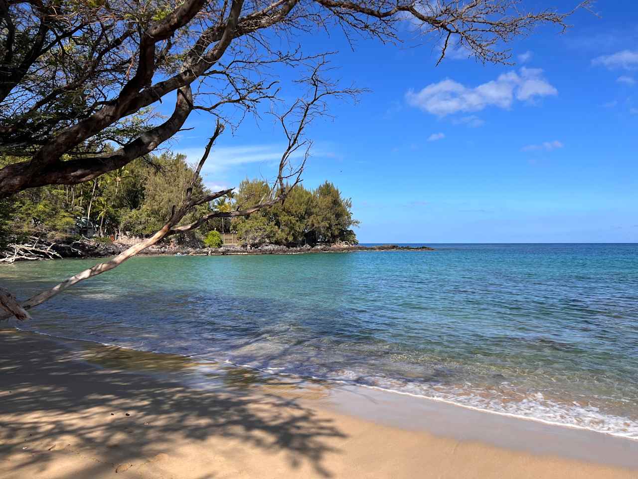 Sunny white sand beaches are only a 25 minute drive down the scenic Kohala Coast. 